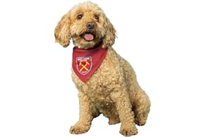 Dogsy Official West Ham Dog Bandana | Football Dog Bandanas | West Ham Gifts | Football Dog Accessories | Licensed West Ham Merchandise (Small)