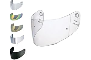 EvoParts Visera compatible con Shoei CX1V Xr1000 – Multitec – Raid 2 – X Spirit 1 Pinlock Ready (transparente)