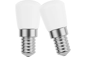 VIIVUU E14 LED Glühbirne-3W E14 LED Warmweiß Leuchtmittel,Ersatz E14 25W Halogenlampe 3000K Lampe, E14 Kühlschranklampe für Kühlschrank Glühbirne,Dunstabzugshaube,Nähmaschine 2 Stück
