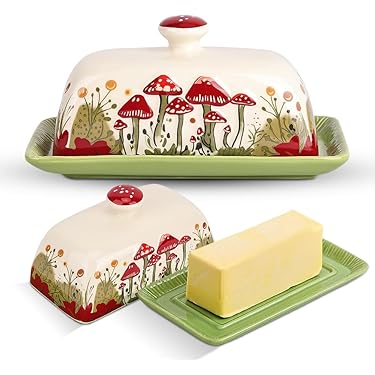 MUELODSIC Pot à Beurre En Céramique Pour Le Stockage Du