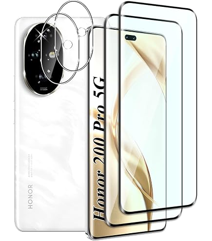 Aiziki 2 Pellicole In Vetro Temperato 9H Per Honor X6C/200 Pro/300 Pro: HD Anti-Graffio E Anti-Impronte, Copertura Totale