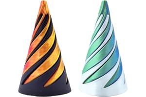 QTTRPCU 2 Stück Spiral Cone Fidget Toy, Impossible Cone, Spiral Cone Gear Spinner Fidget Toy, Ägyptische Pyramide Ägypten Deko Statue, Impossibile Cones Stress Relief Toy