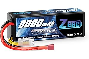 Zeee 3S Lipo Bateria 8000 mAh 11,1V 100C 3S twarda obudowa baterii ze złączem T do FPV Racing Drony Rower szosowy Quadcopters RC Helikopter Evader BX Auto Car Truck LKW Truggy RC Hobby