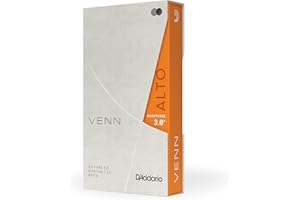 RICO Ance per sassofono contralto sintetiche D'Addario VENN G2 - Ance per sassofono contralto con costruzione avanzata di fibre polimeriche, resina e canna naturale - Resistenza 3.0+