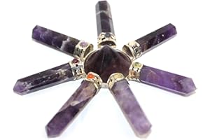 Jet International Améthyste générateur de pyramide de chakra à 7 points A +