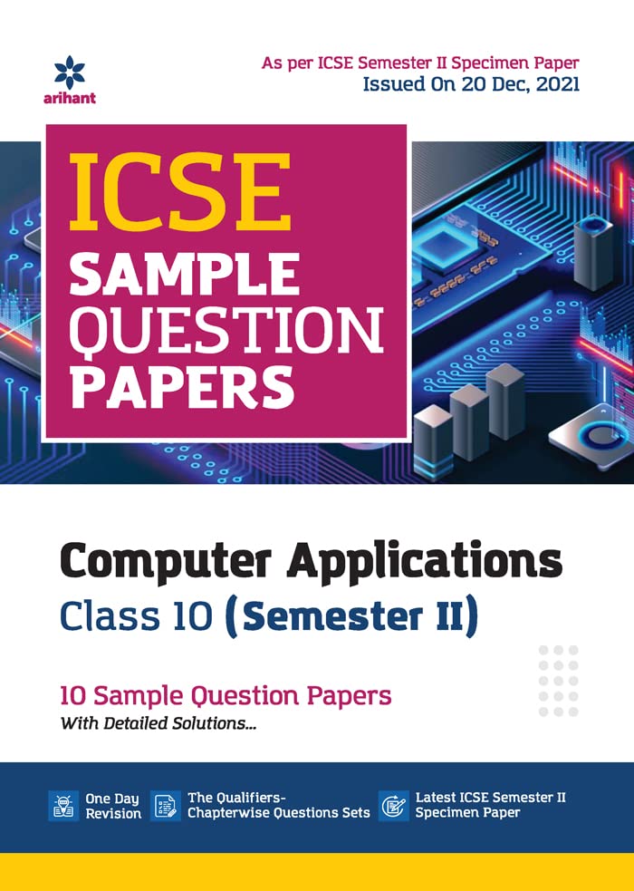 Arihant ICSE Semester 2 Computer Applications Class 10 Sample Question
