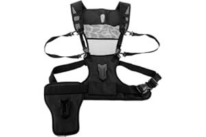 FOMITO Multi CAMÉRA Porteur Gilet DE Poitrine avec HUBS DE Montage Side Holster