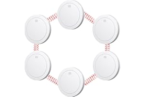 CPVAN Rauchmelder Vernetzt 10 Jahre Batterie mit Magnethalterung, EN14604 Geprüft Funk Feuermelder | Ohne Bohren, Europäischen Norm 85dB Rauchwarnmelder, 6er Set