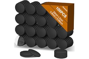 Flintronic 100 st självhäftande magneter, 20 mm runda magneter med självhäftande baksida, flexibla klibbiga magnetiska pricka