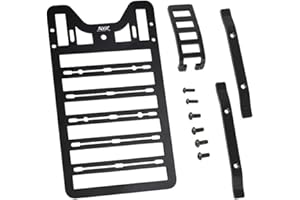 Levigo RC Metall Gepäckträger Dachträger mit Kletterleiter Kompatibel mit Traxxas 1/18 TRX-4M Bronco RC Upgrade Teile Gepäckablage Dachgepäckträger Cargo Basket