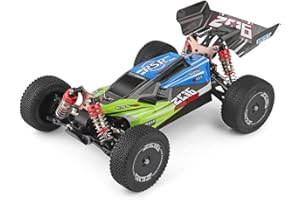 Goolsky XKS 144001 - Coche teledirigido 60km/h de Alta Velocidad 1/14 2,4 GHz Buggy 4WD RC Coche de Carreras Todoterreno a Deriva RTR (Verde)
