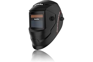 Harukiku Automatik-Schweißhelm | Schweißmaske True-Color DIN4-9/13, Optik 1/1/1/1 & Auto-Dimming Technologie | Schweisshelme Pro mit Solar+Batterie Dualsystem