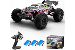 Teeggi Zdalnie sterowany samochód 70 km/h, bezszczotkowy silnik RC, wysoka prędkość, Offroad Drift, 4WD Off Road Race Buggy dla dorosłych, 3 baterie 16101 Pro (czerwony)