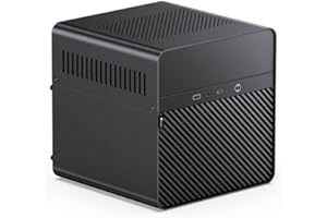 ‎JONSBO Jonsbo N2 PC Case NAS Enclosure 5+1 Memory Slots Hot Swapping Aluminum Mini ITX Black