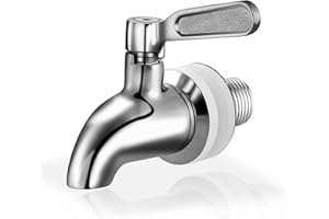 Kyraton Distributeur de Boissons en Acier Inoxydable Robinet, Robinet pour Tonneau de Bière, Robinet Distributeurs de Boissons pour Eau, Vin, Bière