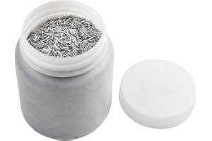 VOOTNIFIG Magnetic Stainless Steel Tumbling Media Pins 1kg - 0.7mm Diameter, 5mm Length for Metal Polishing and Deburring(0.4×5MM)