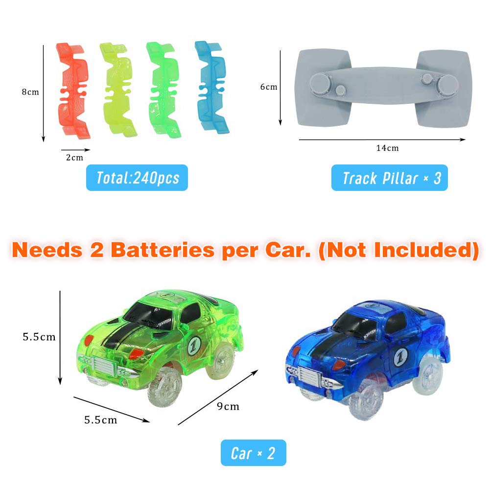 pista coches flexible
