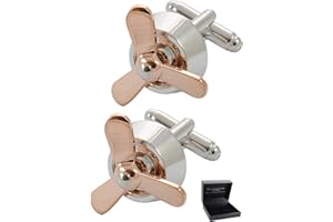COLLAR AND CUFFS LONDON - Luxury Cufflinks for Men WITH PRESENTATION GIFT BOX - Solid Brass - Travel and Nautical Designs