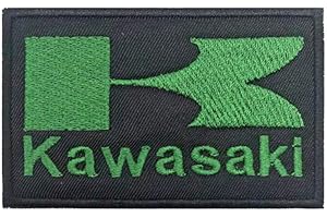 PINSTANT Kawasaki Motorräder Logo Racing 8,0 cm Aufbügler für Kleidung