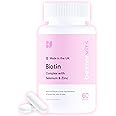Bettervits Biotin Growth Complex with Selenium & Zinc | Biotin Hair Growth Vitamins - 12,000 mcg | Hair Vitamins for Women and Men - Supports Skin and Nails - 60 Tablets