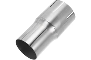 Motoforti 2.25" OD to 2.5" OD Mandrel Exhaust Bend Elbow Concentric Reducer T304 Stainless Steel Pipe Adapter 5 Inch Length Silver Tone