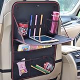 Multifunktionen : Auto Rücksitztasche + faltbares Esstischchen Spieltisch + Rücksitzschutz ,Genießen Sie Ihr Essen und Spiel auch in einer langen Autofahrt bequemlich