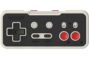 Retro-Bit Origin8 2.4 GHz Wireless Controller For Nintendo Switch & NES - USB & NES receivers included - Classic Grey