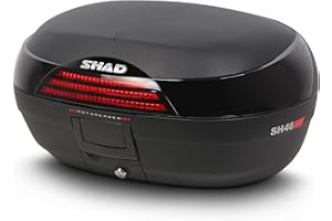 SHAD D0B46200 Baúl Moto SH46, Negro, 84