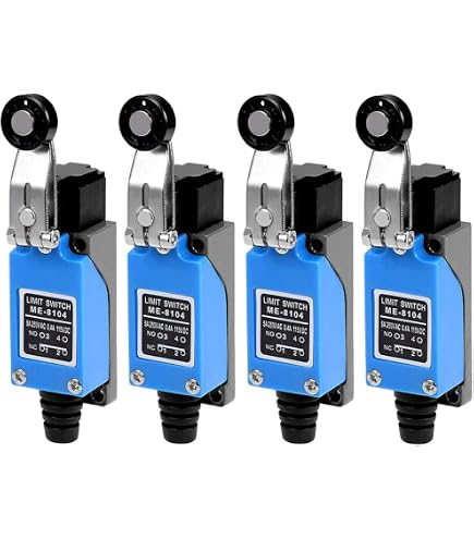 3 Interruttori Finecorsa ME-8108 A Rullo Con Leva Regolabile: 1NC-1NO, Impermeabili 250V Per Macchinari Industriali - 3