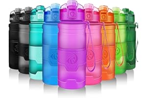 ZORRI Borraccia Sportiva BPA Free Tritan 400ml /14oz, 500ml/ 17oz, 700ml/ 24oz, 1l / 32oz - Bottiglia da Palestra Riutilizzabile Ideale da Corsa, Bici, Ciclismo, Scuola Bambini, Viaggi e Altro