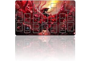 Four leaves Giochi Da Tavolo TCG Gioco Pad Borsa Gratuita con Zona Di Carte Ygo Card Gioco Tavolo Pad Dimensioni 60x35cm Tappetino Per Mouse Compatibile con MTG TCG