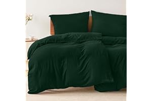 Dreamzie Fundas Nordicas Cama 90 – Ropa de Cama Microfibra Suave Oeko-Tex – Juego de 2 Fundas Edredon 135x200 y 2 Fundas Almohada 80x80 cm - Verde