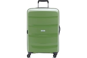 BIBA Walizka podróżna Typ wózka, walizka kabinowa Carri G CR20, uchwyt wózka, zamek błyskawiczny, PP Polipropylen, Zielony, L, Walizki i wózki