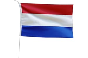 Marineo Bandera del país anfitrión, para barco o moto, 20 x 30 cm, Países Bajos