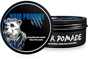 immetee Cera Capelli Uomo, Cera Lucida Capelli Uomo, Cera Per Capelli, Cera Per Capelli A Base D'Acqua, Facile Da Lavare (120g) (BLU)