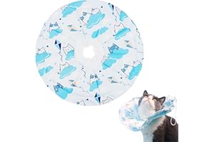 SWAVITIE Collare protettivo morbido e morbido per gatti, protezione contro le perdite per gatti, collare di protezione regolabile per gatti dopo lesioni chirurgiche (taglia S) è di 12-25 cm