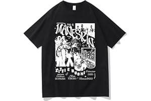 RESPETO T-Shirt Rock Band Mane-Skin Bedrucktes T-Shirt Herren Retro Punk Übergroßes Kurzarm-Sweatshirt Herren Baumwoll-T-Shirt Herren Loose Street Shirt XS-3XL