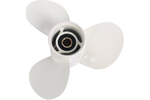 AMARINE MADE Amarine-made Boat Engine Aluminum Alloy Propeller 11 1/8x13-G for Yamaha Suzuki Honda Tohatsu 40HP 50HP 55HP Outboard Motors 11 1/8 x 13 -G