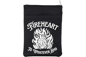 BAUNA Thron of Glass Buchcover TOG Merchandise Buchhülle Aelin Gift Fireheart To Whatever End Geschenk SJM Literatur Geschenk für Buchish (Fireheart BM)