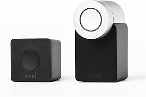 Nuki Combo - Elektronisches Türschloss (Smart Lock und Bridge) - Automatischer Türöffner mit Bluetooth und WLAN - für iPhone und Android - Smart Home - IFTTT - Amazon Alexa - Google Home