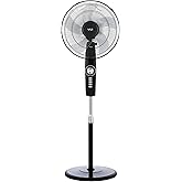 Yui F49 Siyah 16 In&ccedil; 50w 4 Kademe 5 Pervane D&ouml;ner Başlıklı Vantilat&ouml;r