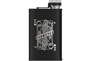 Healter Flasque de poche portable pour homme en acier inoxydable - Bouteille à whisky pour le camping en plein air, l'escalade, la randonnée, le pique-nique, 236 ml