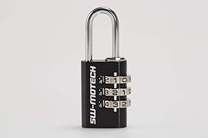 SW-MOTECH Lock for Motorcycle Luggage Black. Combination Lock