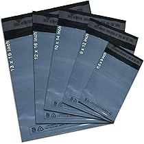 50 13x19" GREY PLASTIC MAILING POSTAL MAIL POST BAGS - Foto 9