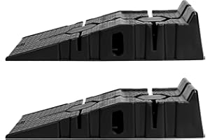 ColdShine Pair of Heavy Duty Car Ramps 5 Ton Capacity Polypropylene Plastic Garage Workshop Car Service Ramps Loading Access Ramps Lift Low Clearance