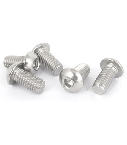 PATIKIL #4-40x1/2 Hex Socket Head Screws 100 Pieces Stainless Steel