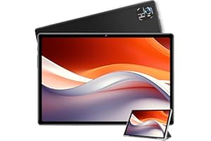 FACETEL Tablet 10 Pollici Android con Octa-Core, RAM + ROM, WiFi, 8000mAh, 1280 * 800 HD, Doppia Camera, Bluetooth, OTG, Type C, Tablet in offerta con Case - Nero