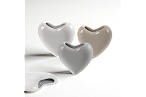 MAURY'S IL NUMERO UNO DEL RISPARMIO Maury's Umidificatore d'Acqua per Radiatore - con Gancio, Ambiente, Termosifone, Riscaldamento, in Ceramica, Rilascio Efficiente, per la Casa, Idea Regalo - Colore Assortito (CUORE-16 cm)