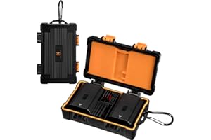 K&F CONCEPT Estuche para Batería y Tarjeta de Memoria,Funda para Tarjetas de Memoria para Batería de Cámara SD TF XQD CF CFE-A CFE-B Resistente al Agua Antigolpes