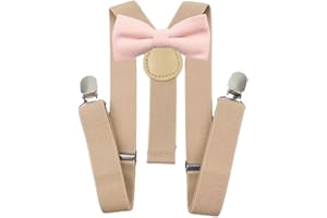DB DICKIE BOW Ensemble nœud papillon et bretelles en coton mélangé pour enfants garçons